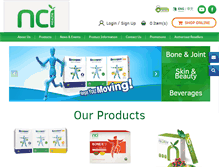 Tablet Screenshot of nci-health.com